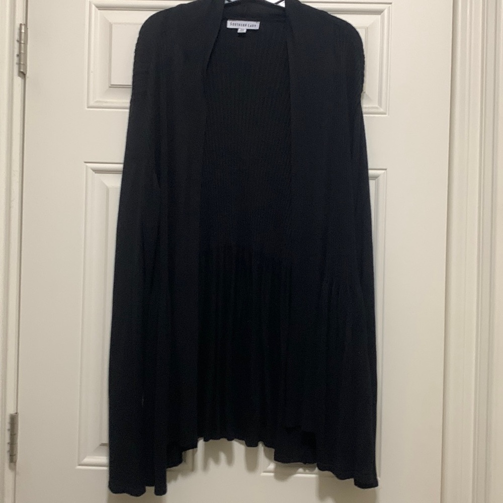 Black cardigan